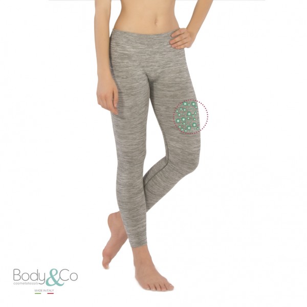 Low-Waist Sports Legging with fat burning caffeine microcapsules