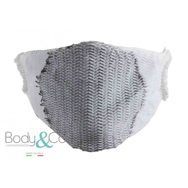Body&Co Pack 5 pezzi, Fascia viso in tessuto waterproof con fibra d'argento, lavabile e riutilizzabile