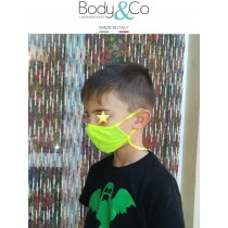 Pack 6 pezzi Fascia protettiva viso per bambini con laccetto regolatore e anticaduta