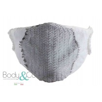 Body&Co Pack 5 pezzi, Fascia viso in tessuto waterproof con fibra d'argento, lavabile e riutilizzabile