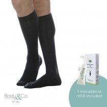 18-22 MmHg Unisex Cotton Support Socks with 10ml macadamia refill included